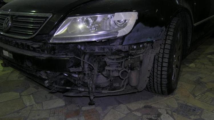 Покраска бампера и крыла VW Phaeton
