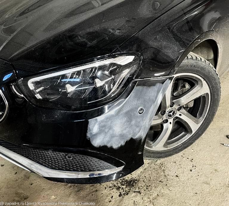 Шлифовка бампера Mercedes W213